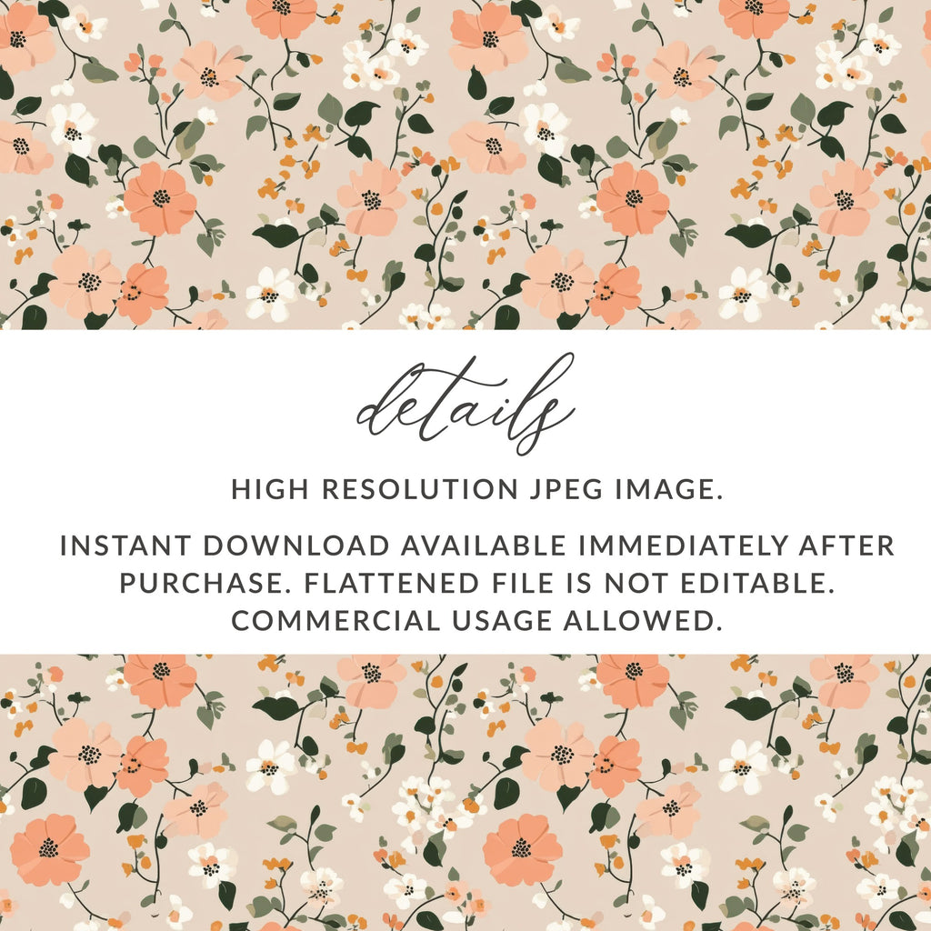 Spring Pastel Patterns Pastel Ditsy Flower Backgrounds - Moore and Mountain