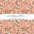 Spring Pastel Patterns Peach Floral and Flower Pattern Digital - Moore and Mountain