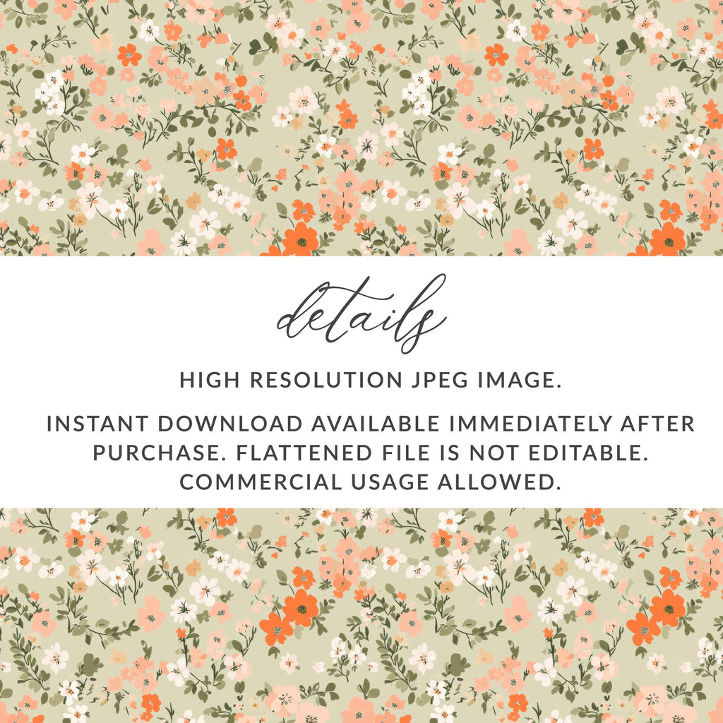 Spring Pastel Patterns Tiny Ditsy Flower Backgrounds Digital - Moore and Mountain