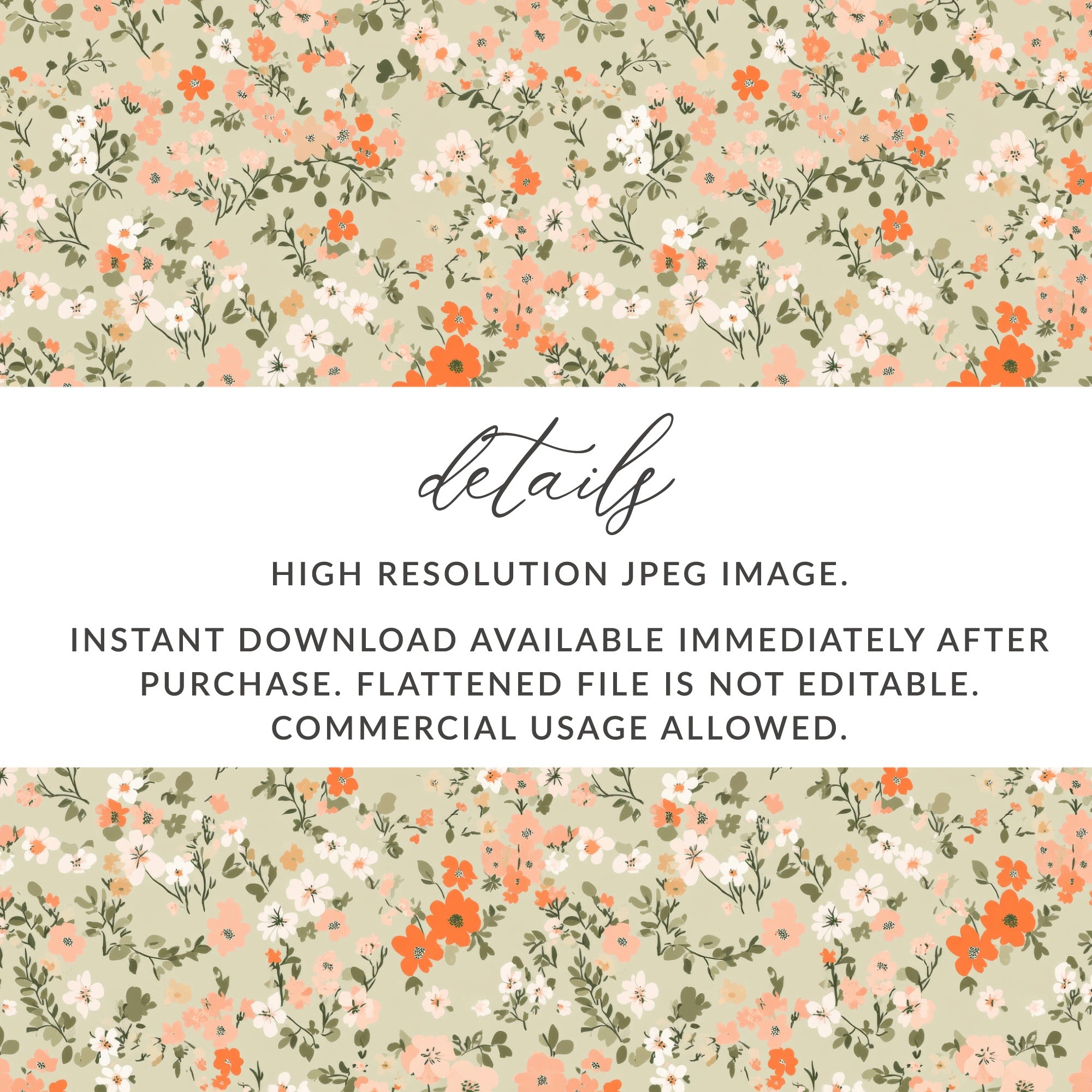Spring Pastel Patterns Tiny Ditsy Flower Backgrounds Digital - Moore and Mountain