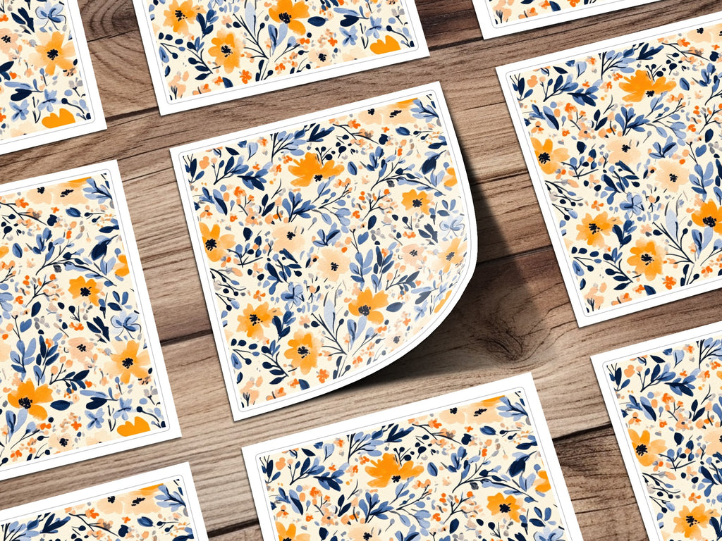 Vibrant Floral Artistic Design Print for Home Decor