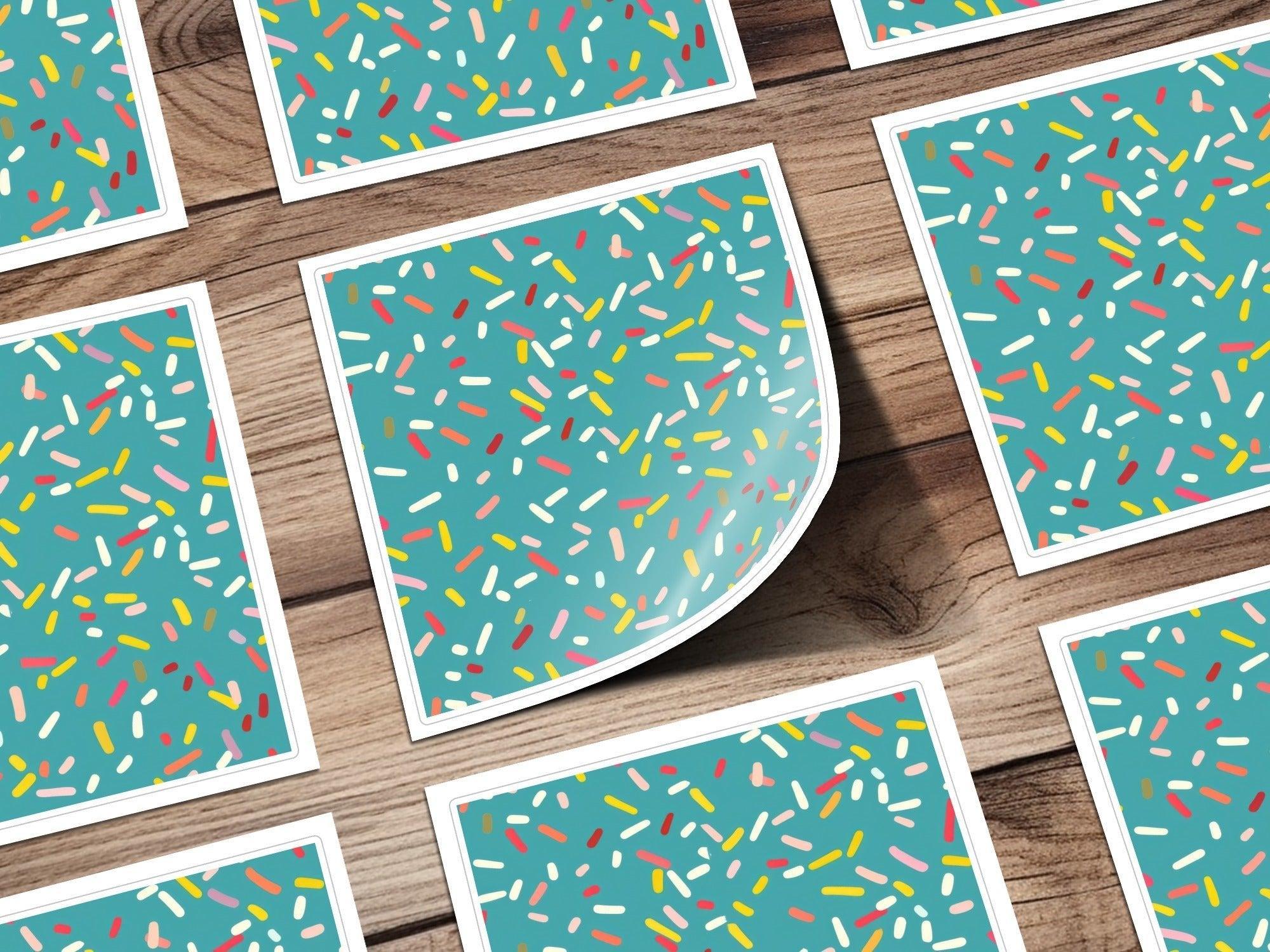 Sprinkle Digital Paper, Donut Sprinkles Seamless Pattern, Fun Colorful Texture, Digital Download, Scrapbooking Paper, Backgrounds - Moore and Mountain
