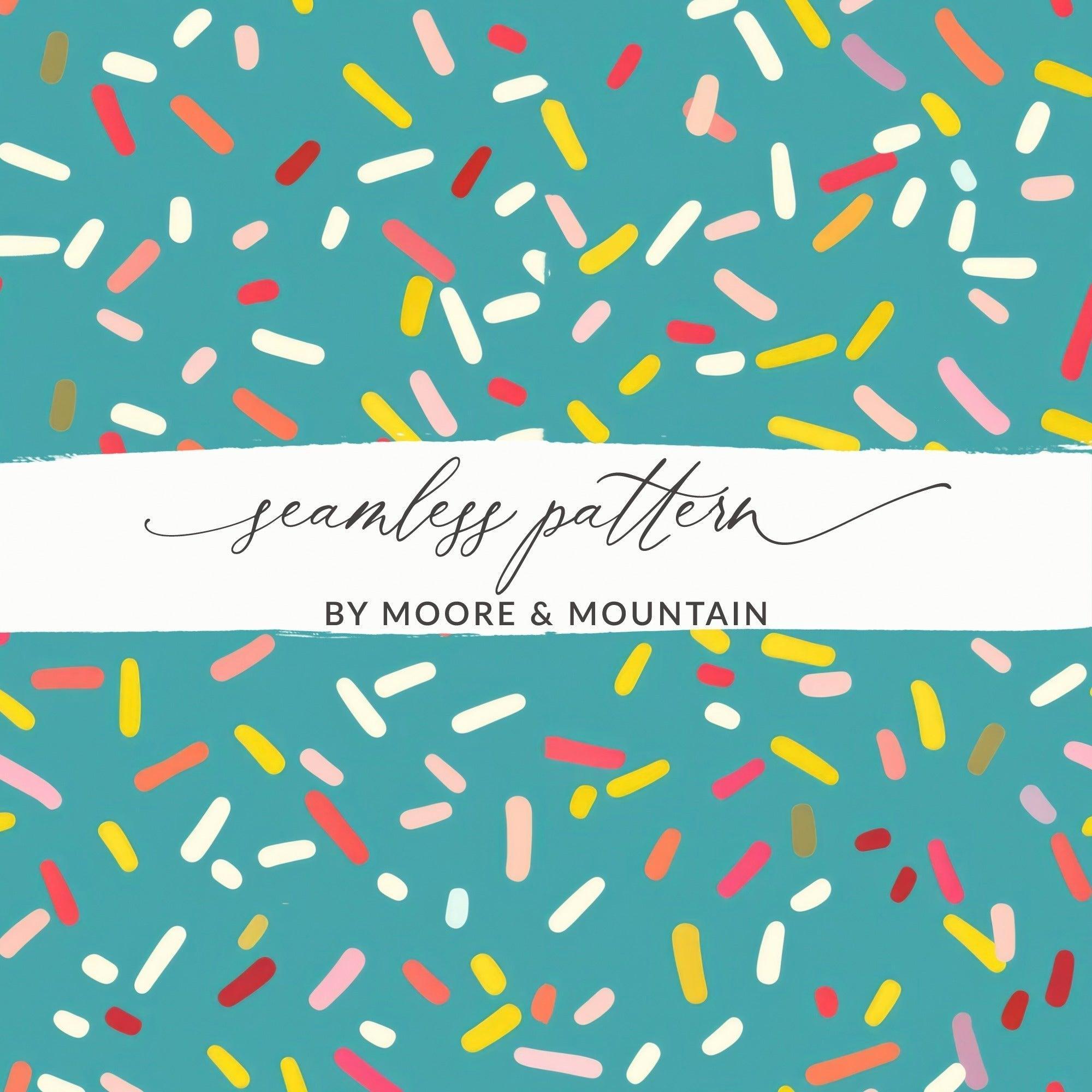 Sprinkle Digital Paper, Donut Sprinkles Seamless Pattern, Fun Colorful Texture, Digital Download, Scrapbooking Paper, Backgrounds - Moore and Mountain