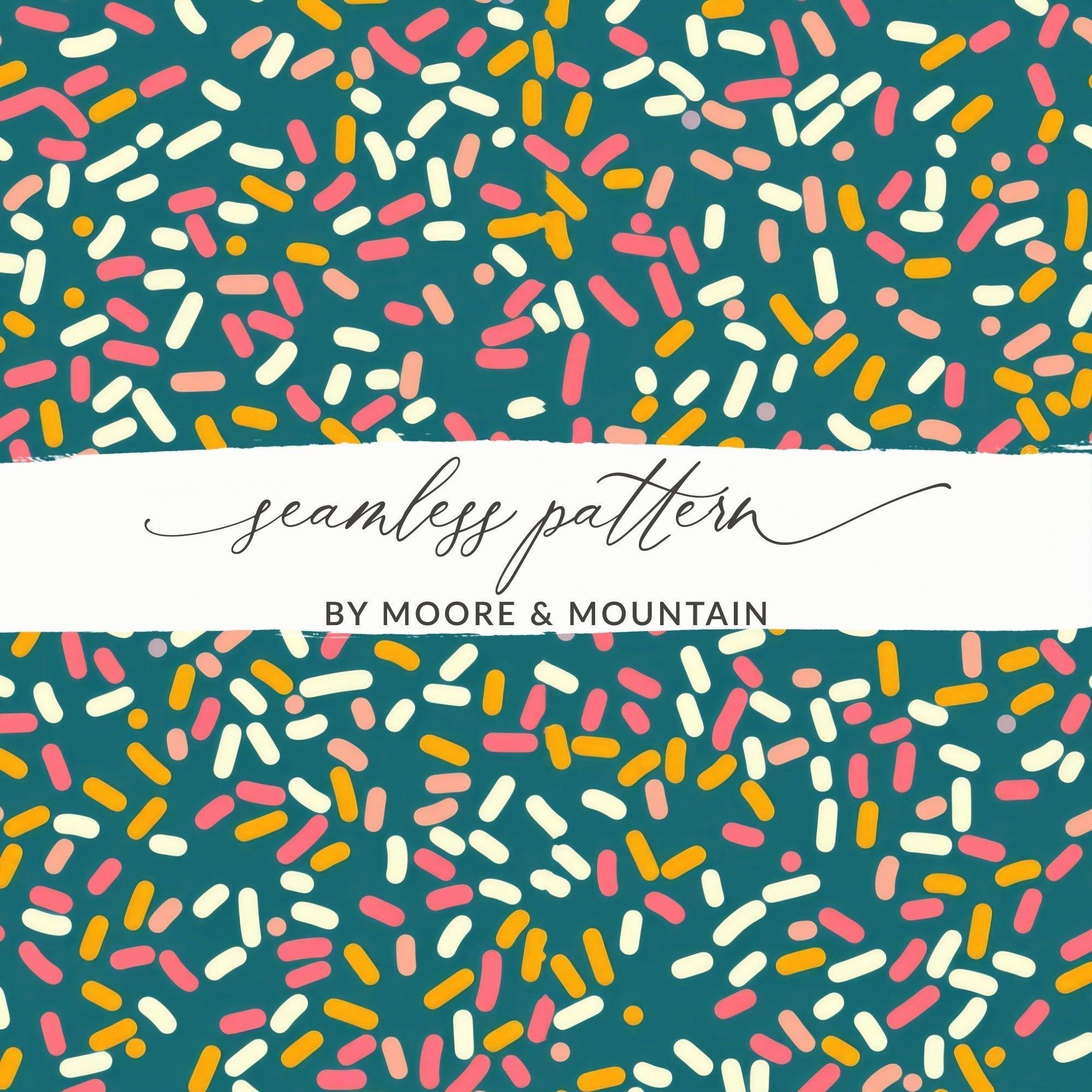 Sprinkles Digital Paper, Seamless Texture, Party Background, Confetti Pattern, Colorful Digital Download, Scrapbooking Paper, Fabric Print - Moore and Mountain