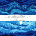 Starry Night Sky Digital, Moon Art Digital, Blue Landscape Digital, Seamless Pattern Digital, JPEG Digital, Van Gogh Style Digital - Moore and Mountain