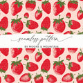 Strawberry Digital Paper, Seamless Pattern, Fruit Pattern, Food Print, Scrapbook Paper, Summer Digital Paper, Fabric Design, Digital - Moore and Mountain