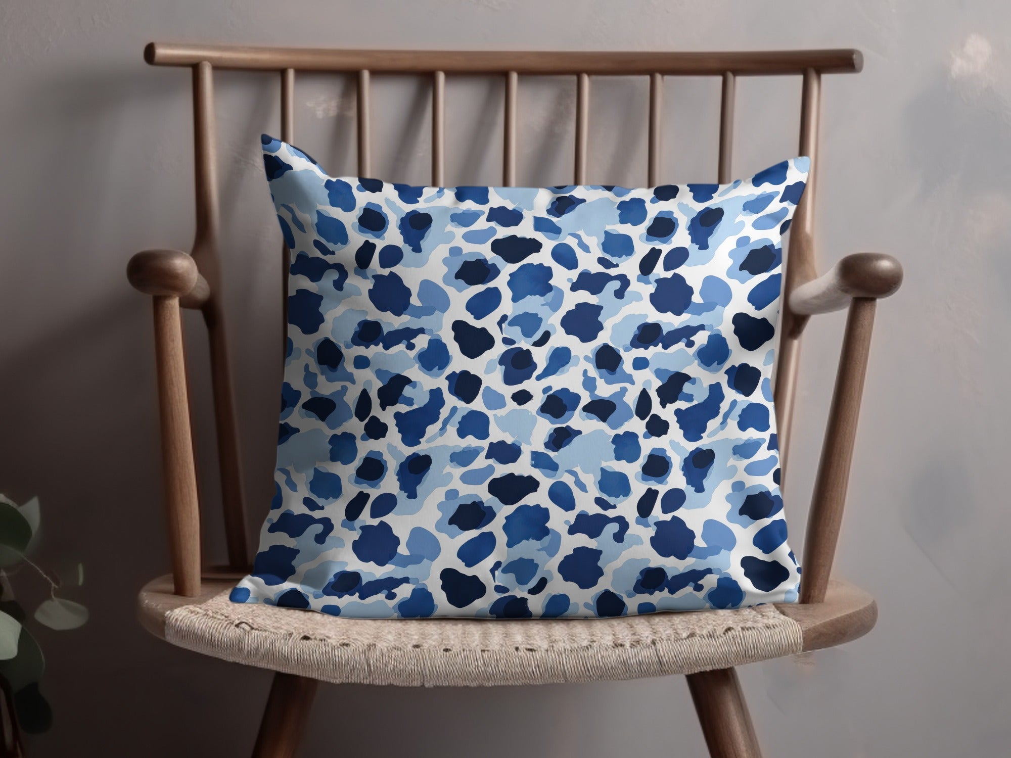 Stylish Blue and White Camouflage Design Pattern Digital - Moore and Mountain