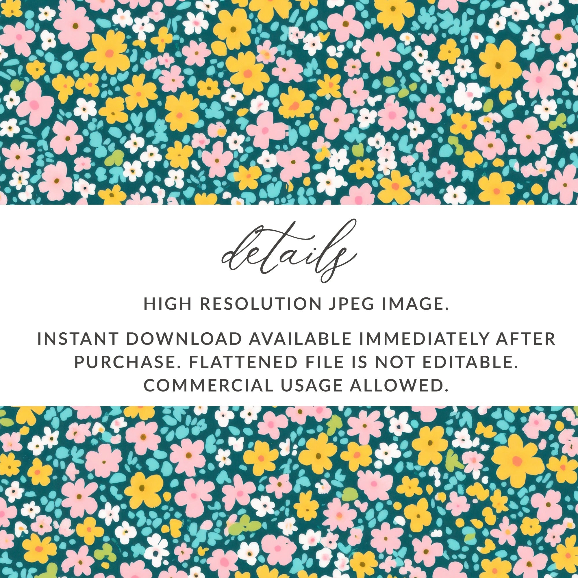 Vibrant Floral Pattern High Resolution JPEG Image