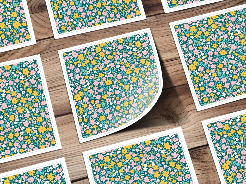 Colorful Floral Pattern Paper Sheets for Craft Projects