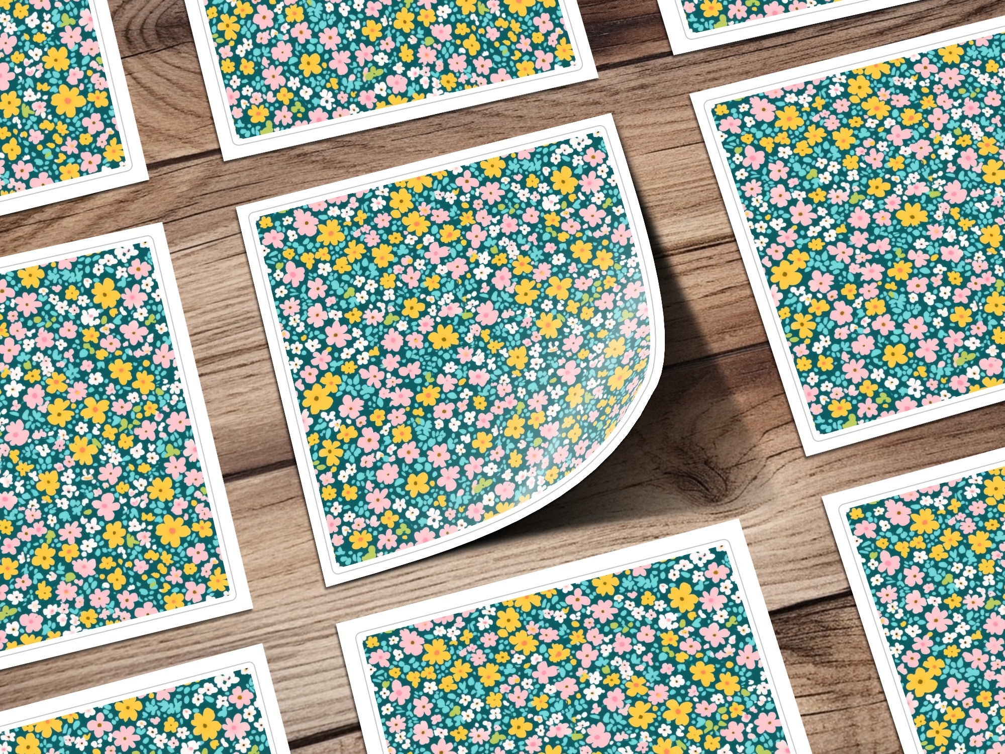 Colorful Floral Pattern Paper Sheets for Craft Projects