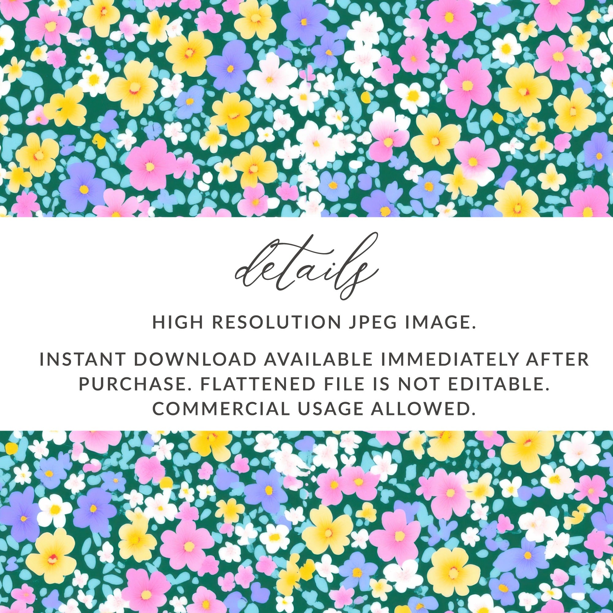 Colorful Floral High Resolution JPEG Image for Download