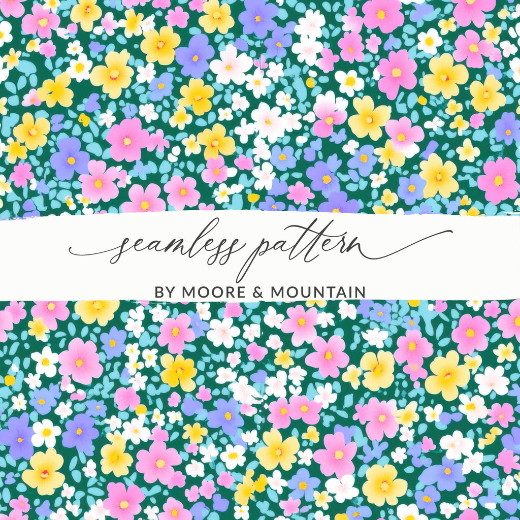 Vibrant Floral Seamless Pattern by Moore and Mountain