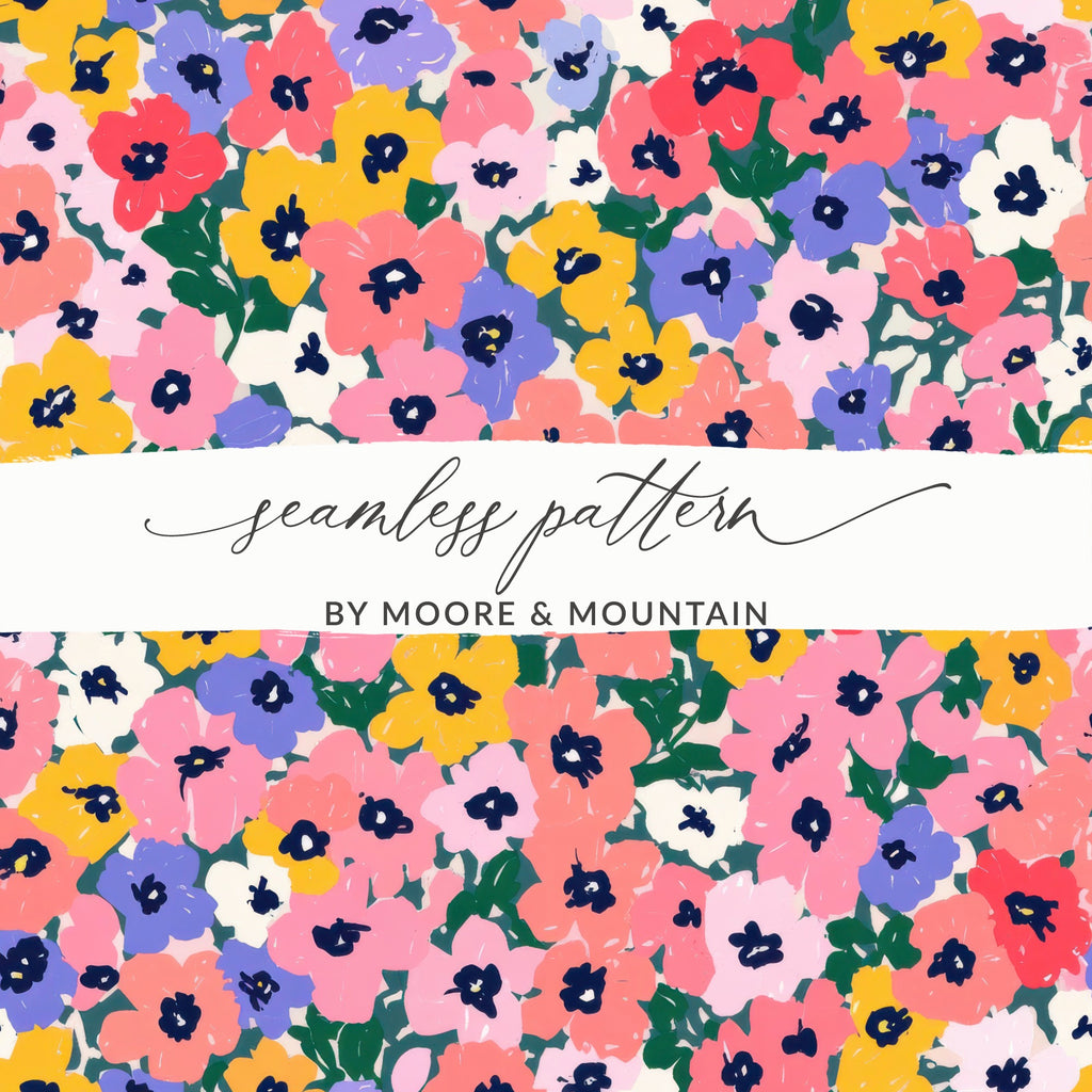 Vibrant Floral Seamless Pattern by Moore & Mountain