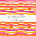 Sunset Stripes Digital Paper, Abstract Seamless Pattern, Pink Orange JPEG, Digital Download, Scrapbook Paper, Craft Supply, Printable Art - Moore and Mountain
