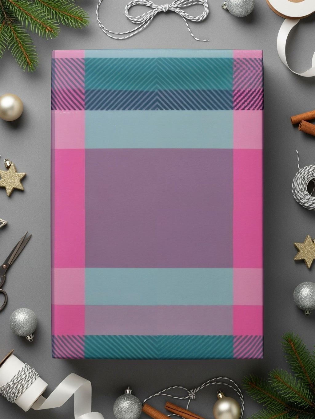 Teal Pink Plaid Digital Paper, Seamless Tartan Pattern, Commercial Use, Fabric Design, Scrapbook Paper, Digital Backgrounds - Moore and Mountain