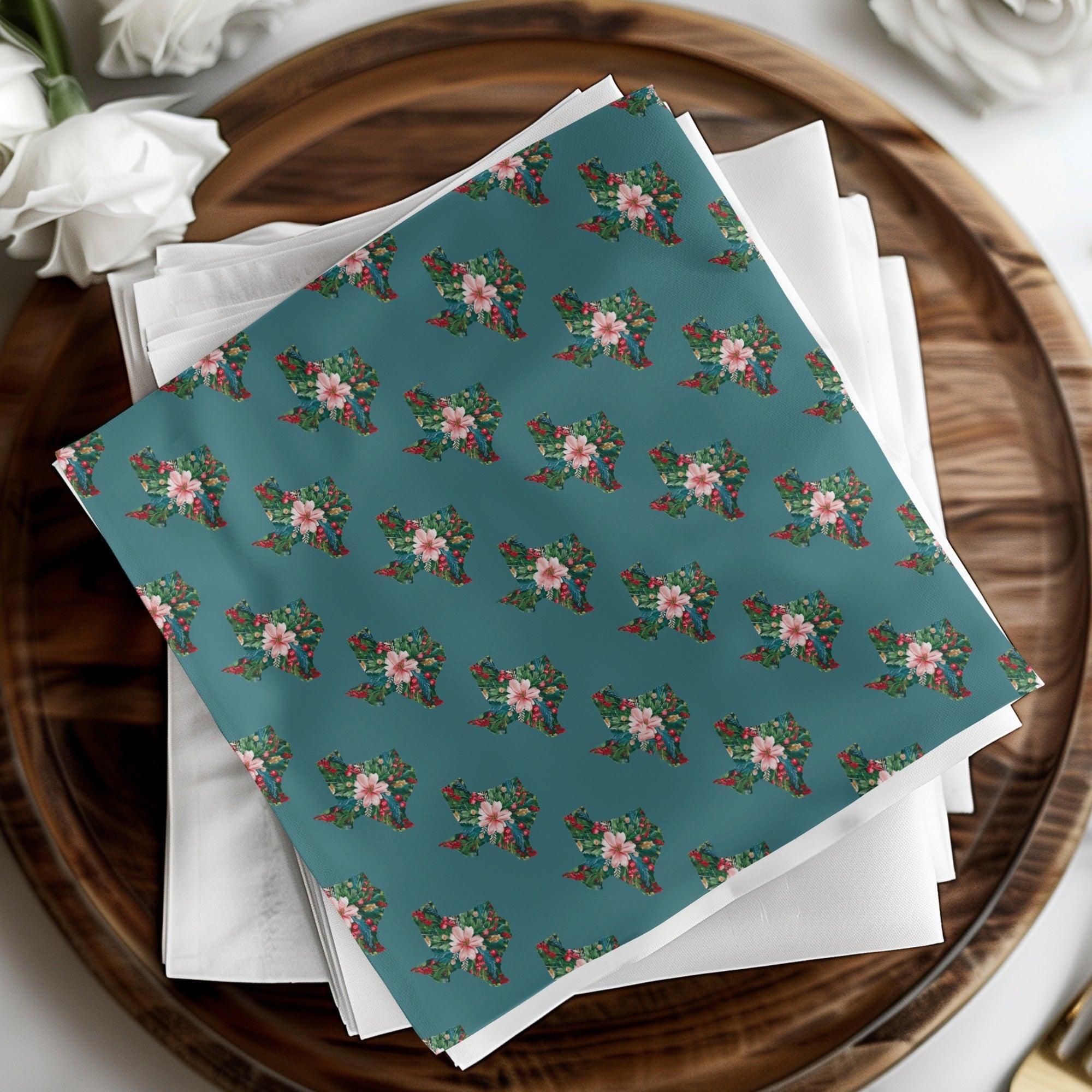 Texas Floral Seamless Pattern, Digital Paper, Texas State Outline, Flower Design, JPEG Files, Digital Download, Scrapbooking - Moore and Mountain