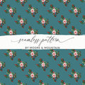 Texas Floral Seamless Pattern, Digital Paper, Texas State Outline, Flower Design, JPEG Files, Digital Download, Scrapbooking - Moore and Mountain
