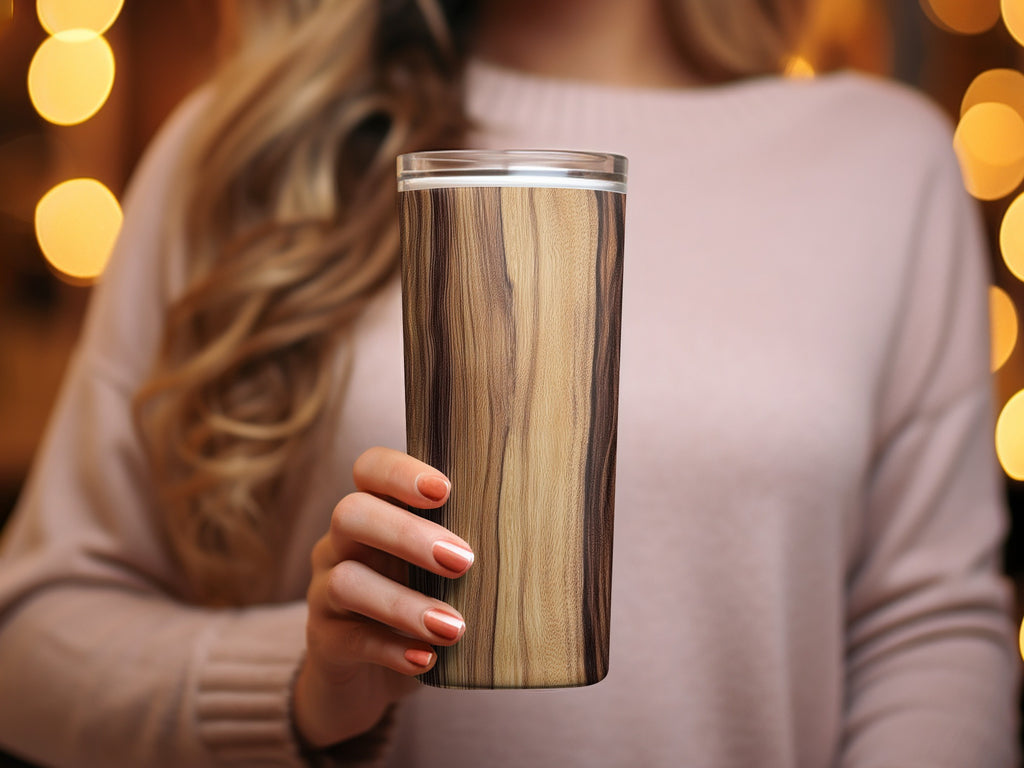Stylish Wood Grain Insulated Tumbler Travel Product