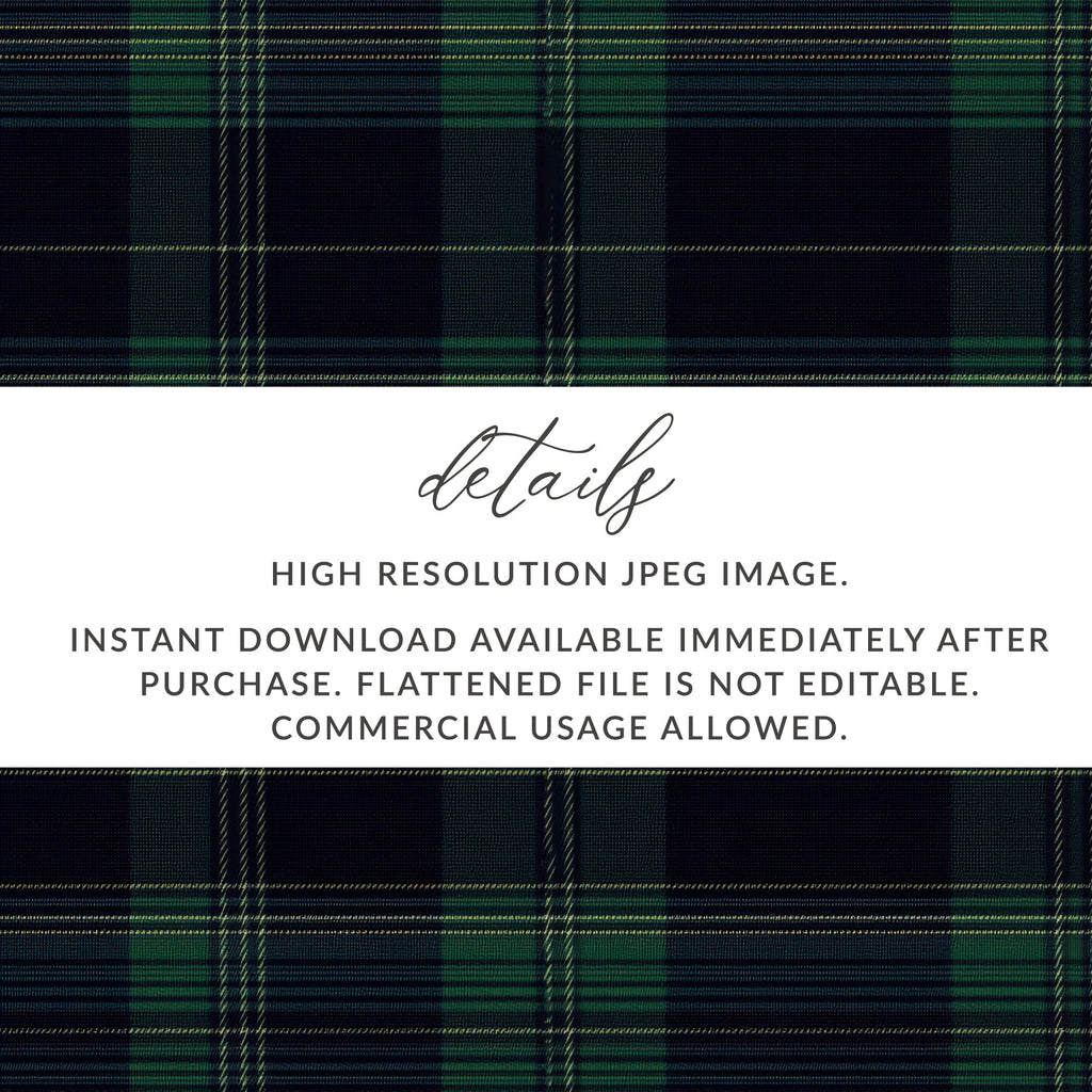 Timeless Black and Green Tartan Seamless - Moore and Mountain