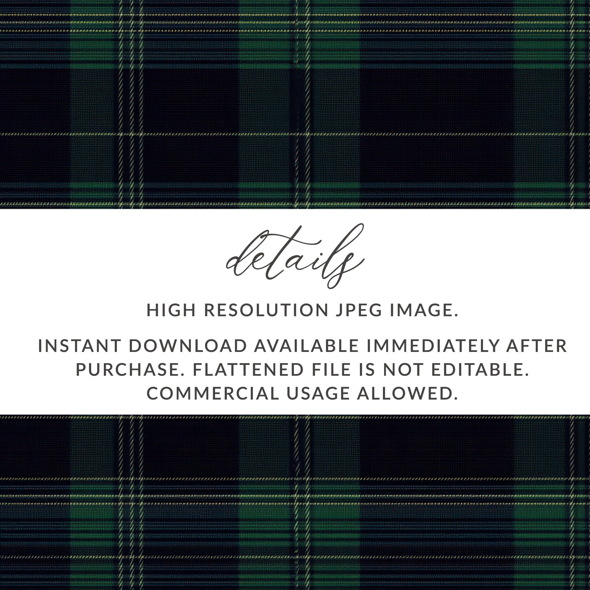 Timeless Black and Green Tartan Seamless - Moore and Mountain