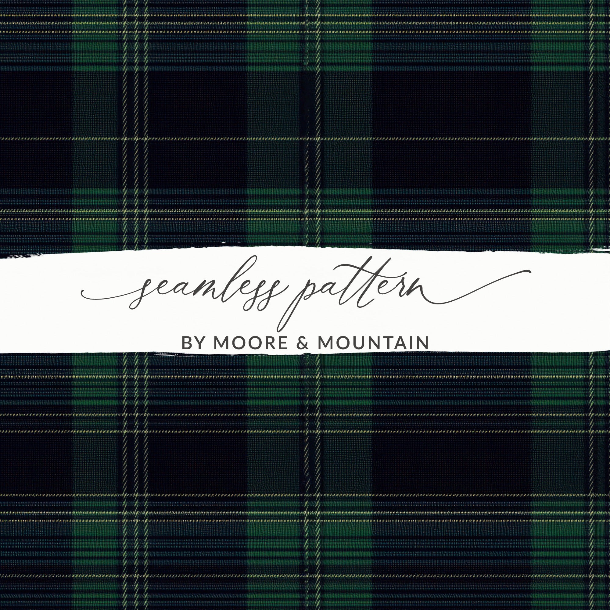 Timeless Black and Green Tartan Seamless - Moore and Mountain