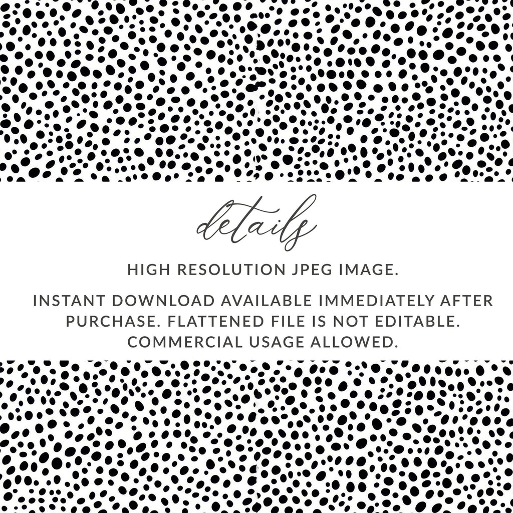 Tiny Black and White Dots Seamless Pattern Doodle Dots Background - Moore and Mountain