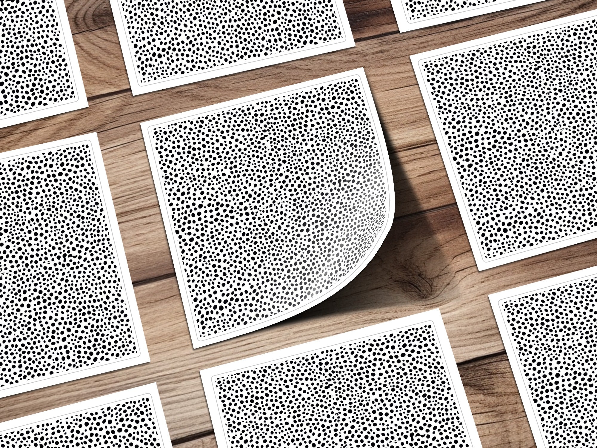 Tiny Black and White Dots Seamless Pattern Doodle Dots Background - Moore and Mountain