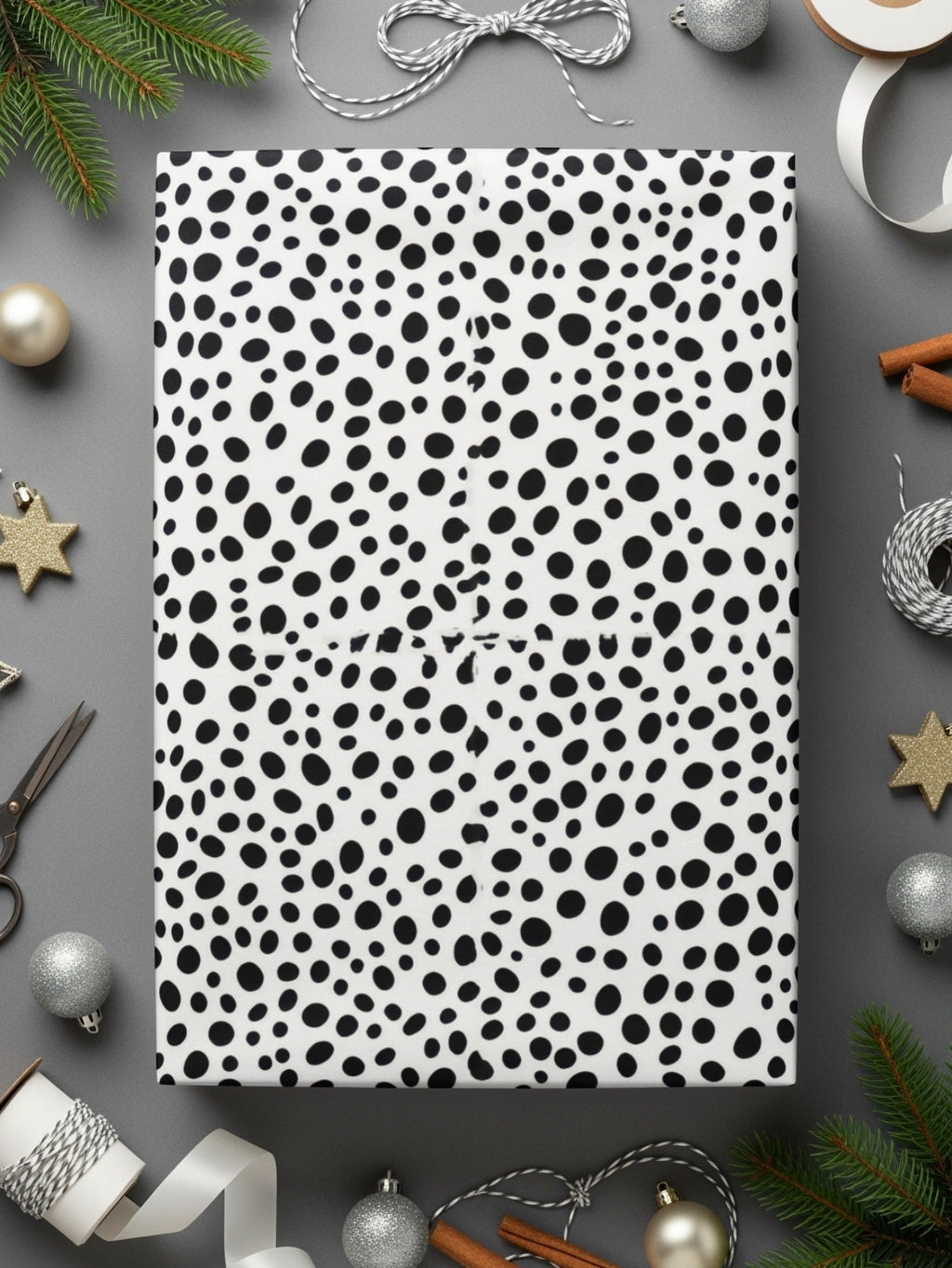 Tiny Black and White Dots Seamless Pattern Doodle Dots Background - Moore and Mountain