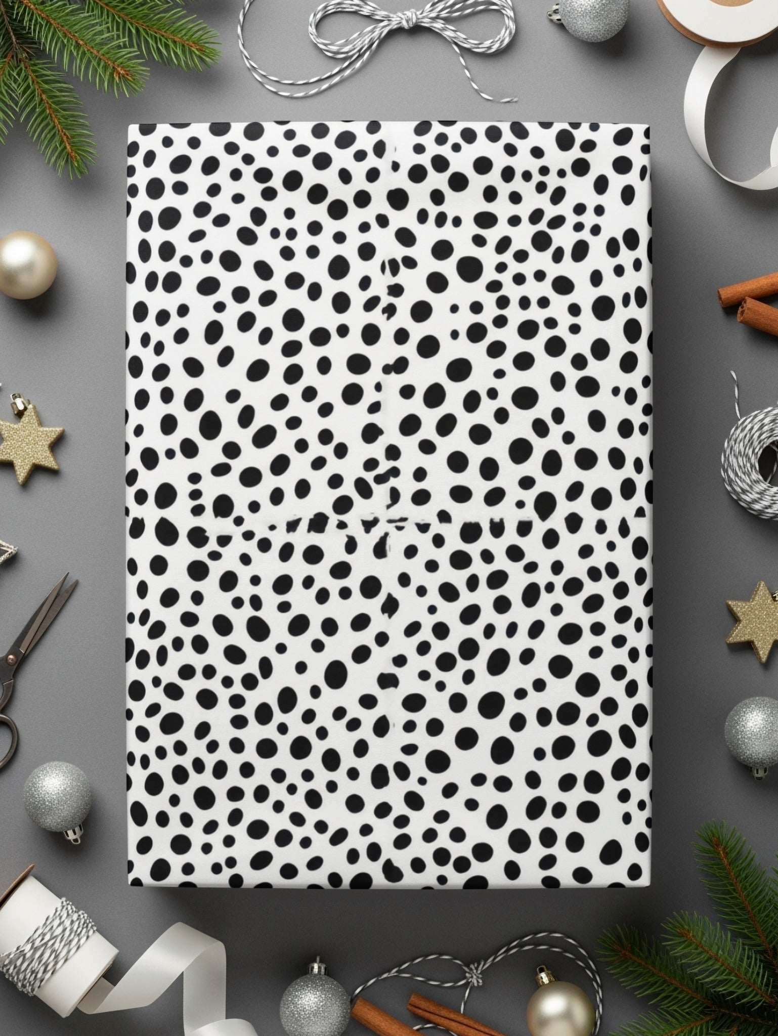 Tiny Black and White Dots Seamless Pattern Doodle Dots Background - Moore and Mountain