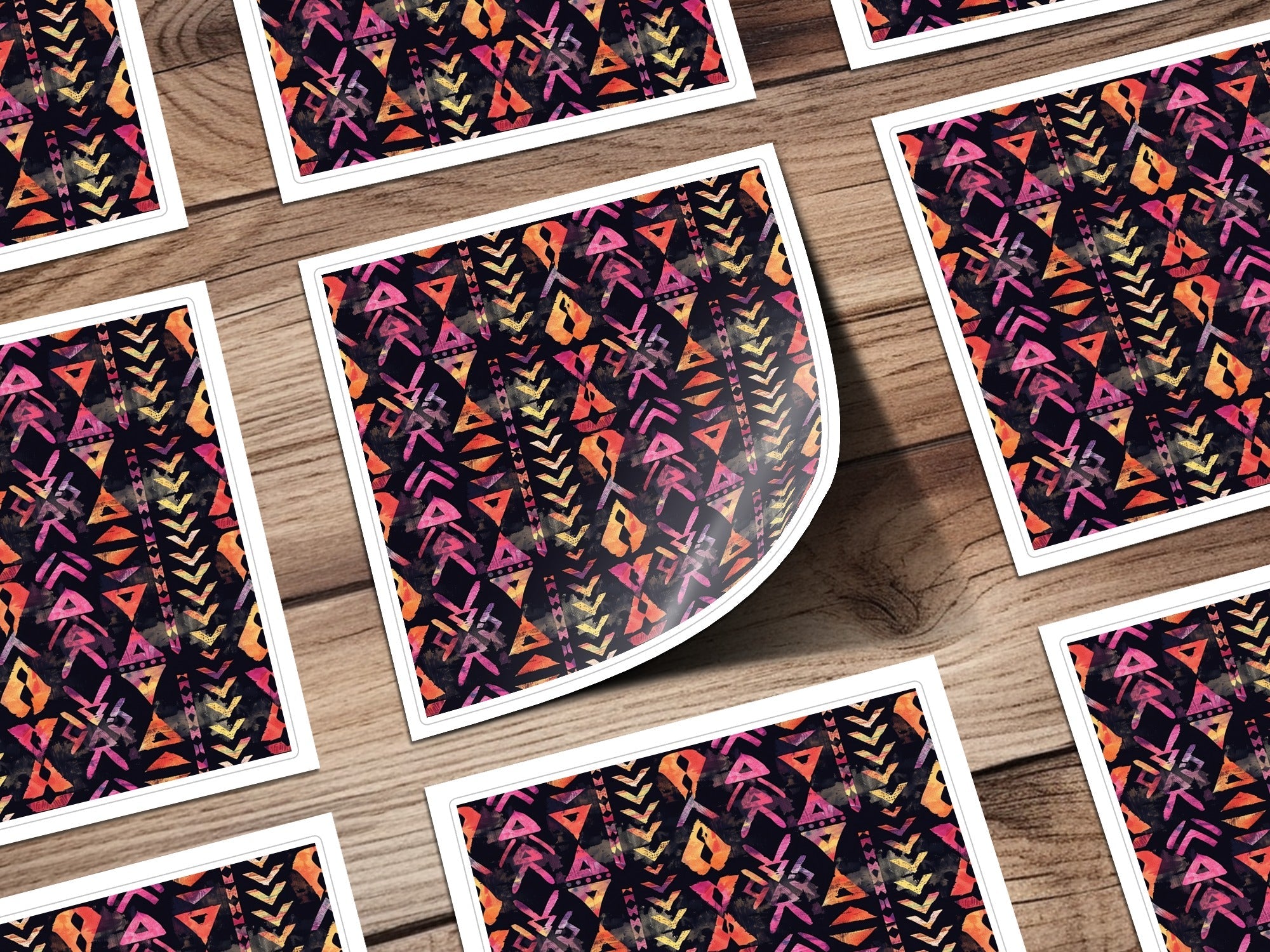 Tribal Pattern Digital, Seamless Background, Boho Chic Design, Ethnic Print, Repeat Pattern, Scrapbooking Paper, Digital Download - Moore and Mountain