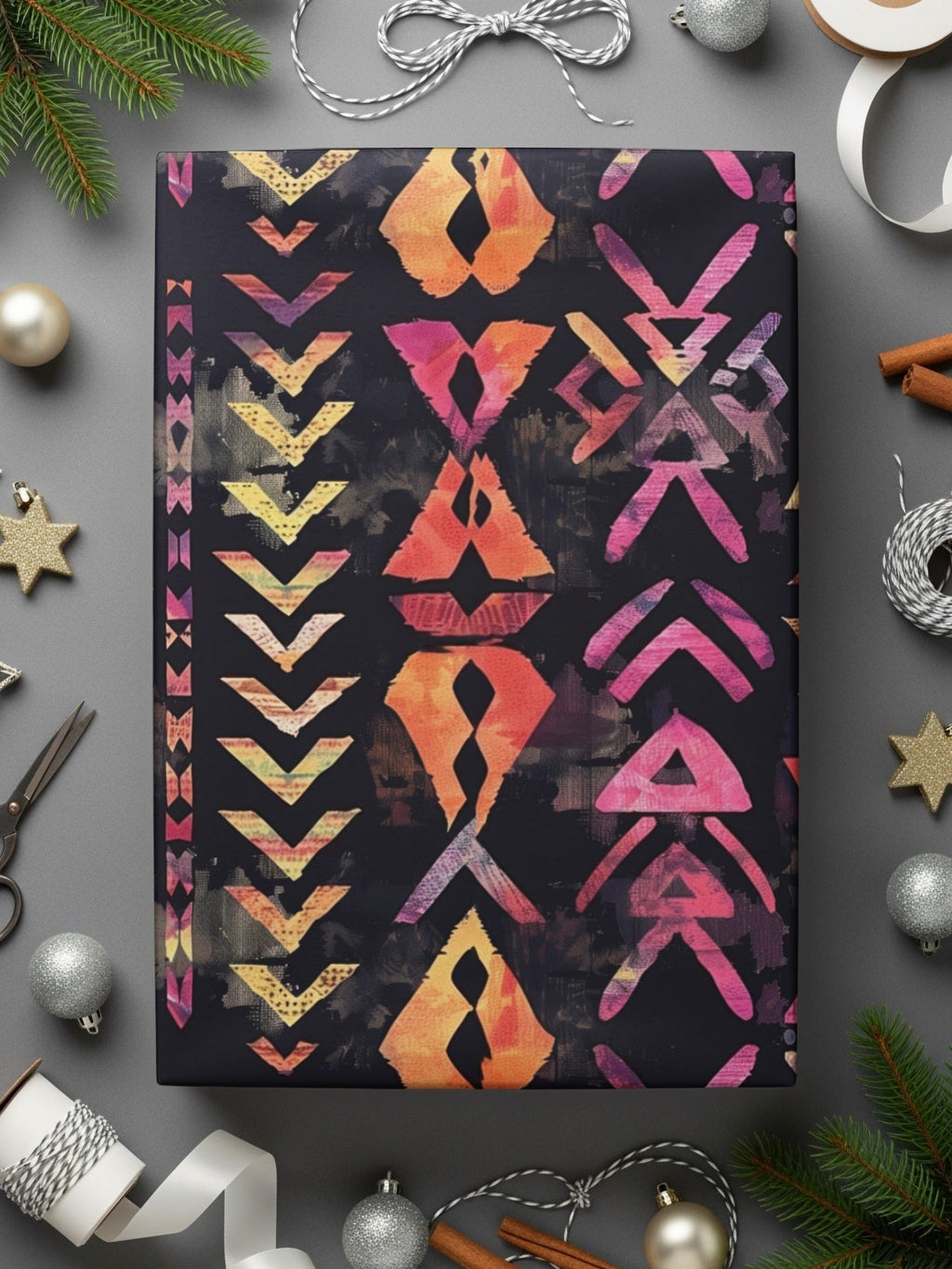 Tribal Pattern Digital, Seamless Background, Boho Chic Design, Ethnic Print, Repeat Pattern, Scrapbooking Paper, Digital Download - Moore and Mountain