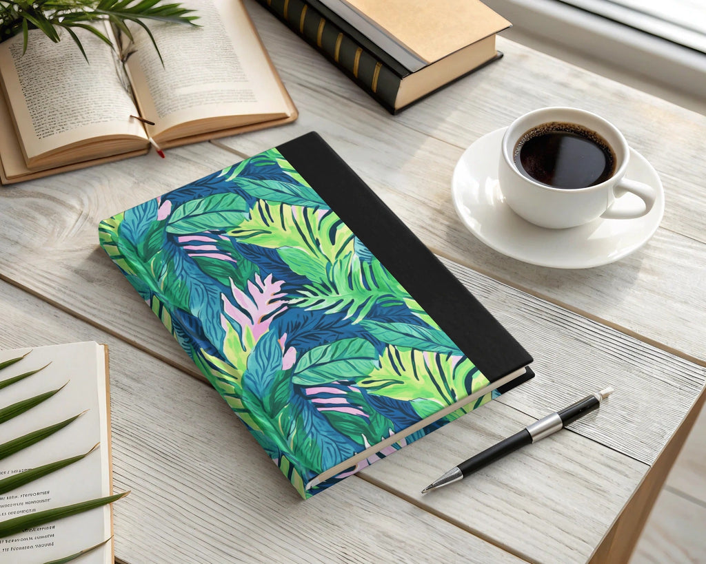Tropical Leaves Pattern, Digital Seamless Design, Jungle Botanical Print, Greenery Image Download, Two Scale JPEG Files, 12x12 Inches - Moore and Mountain
