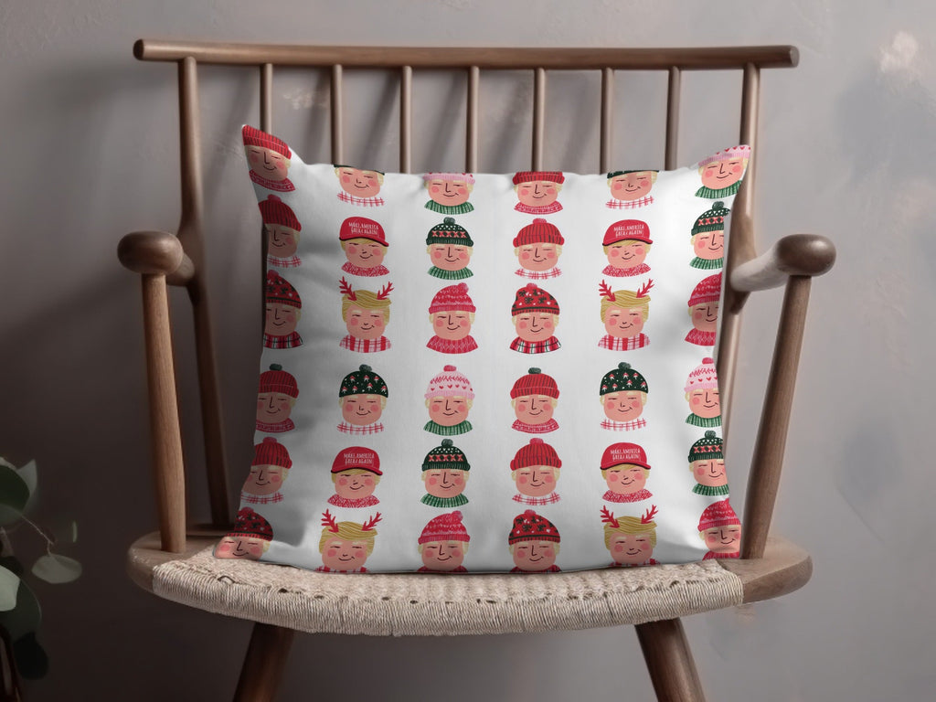 Trump Holiday Hats And Scarves Repeat Pattern Digital - Moore and Mountain