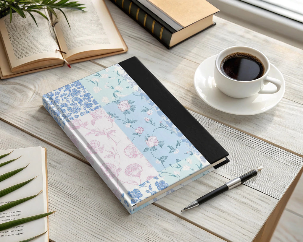 Beautiful Floral Patterned Hardcover Journal Notebook