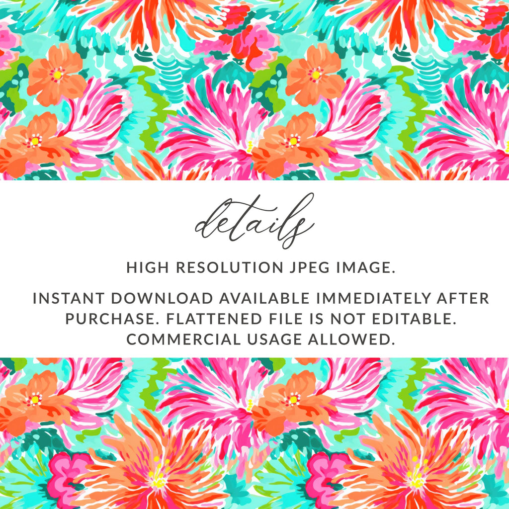 High Resolution Floral Pattern Instant Download File