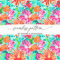 Vibrant Floral Print Seamless Pattern by Moore & Mountain