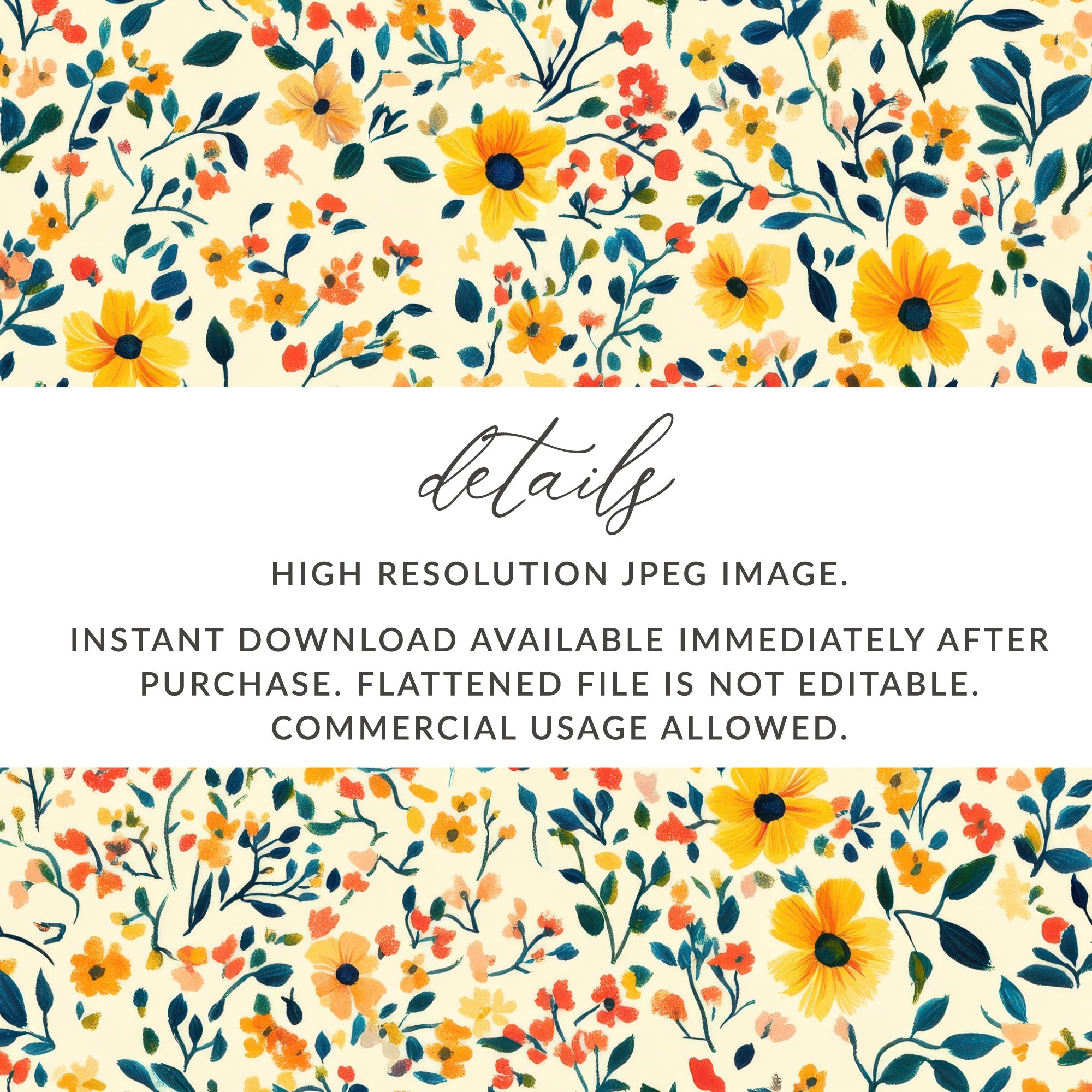 High Resolution Flower Pattern JPEG Image for Download