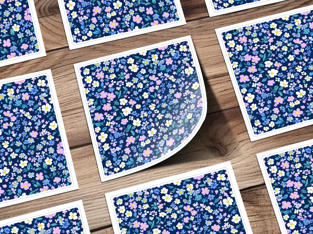 Colorful Floral Pattern Decorative Sticker Sheets