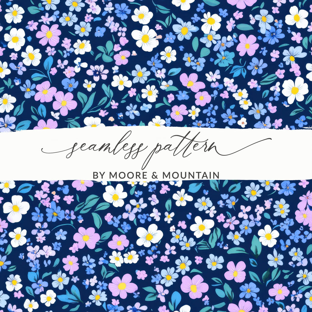 Vibrant Floral Seamless Pattern by Moore & Mountain