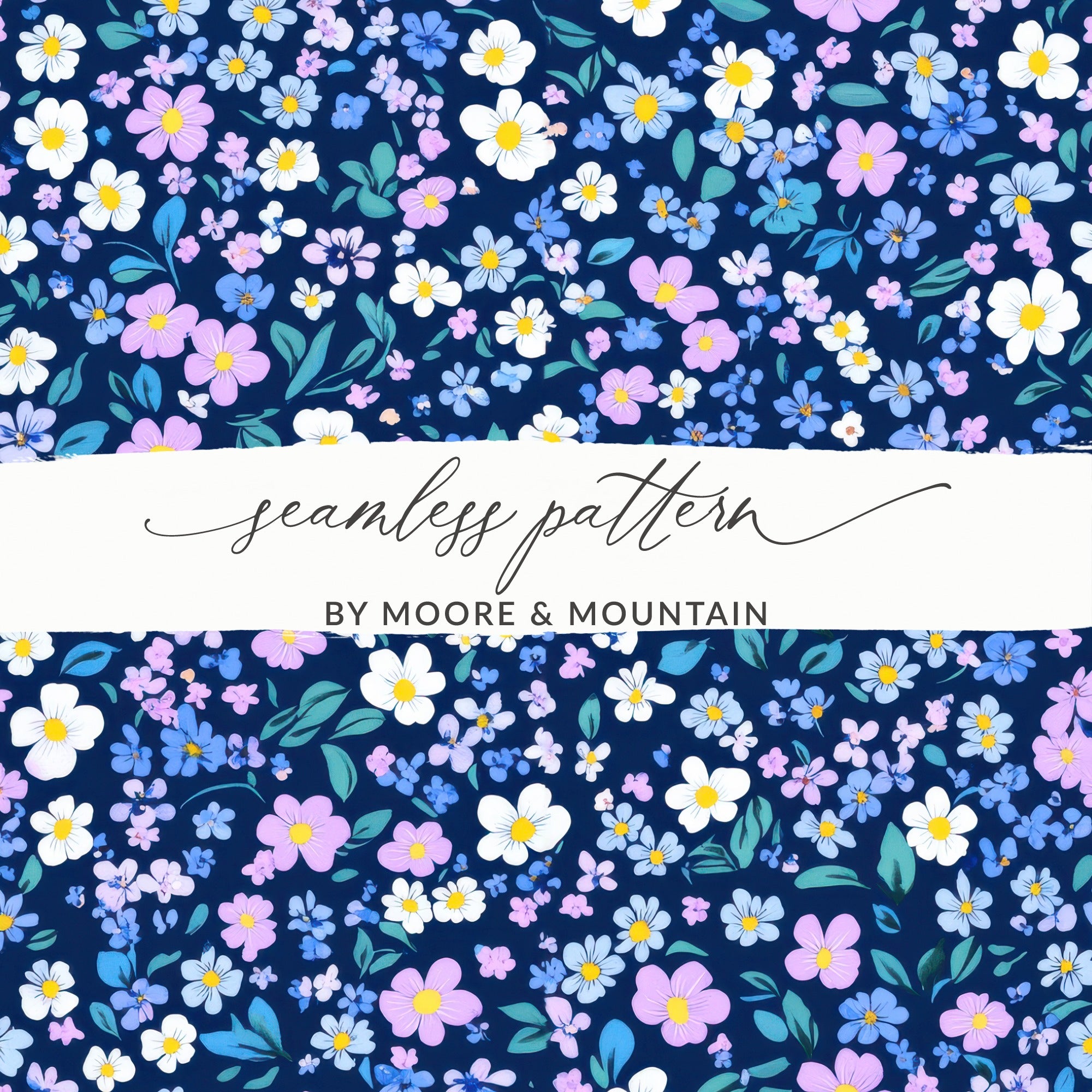 Vibrant Floral Seamless Pattern by Moore & Mountain