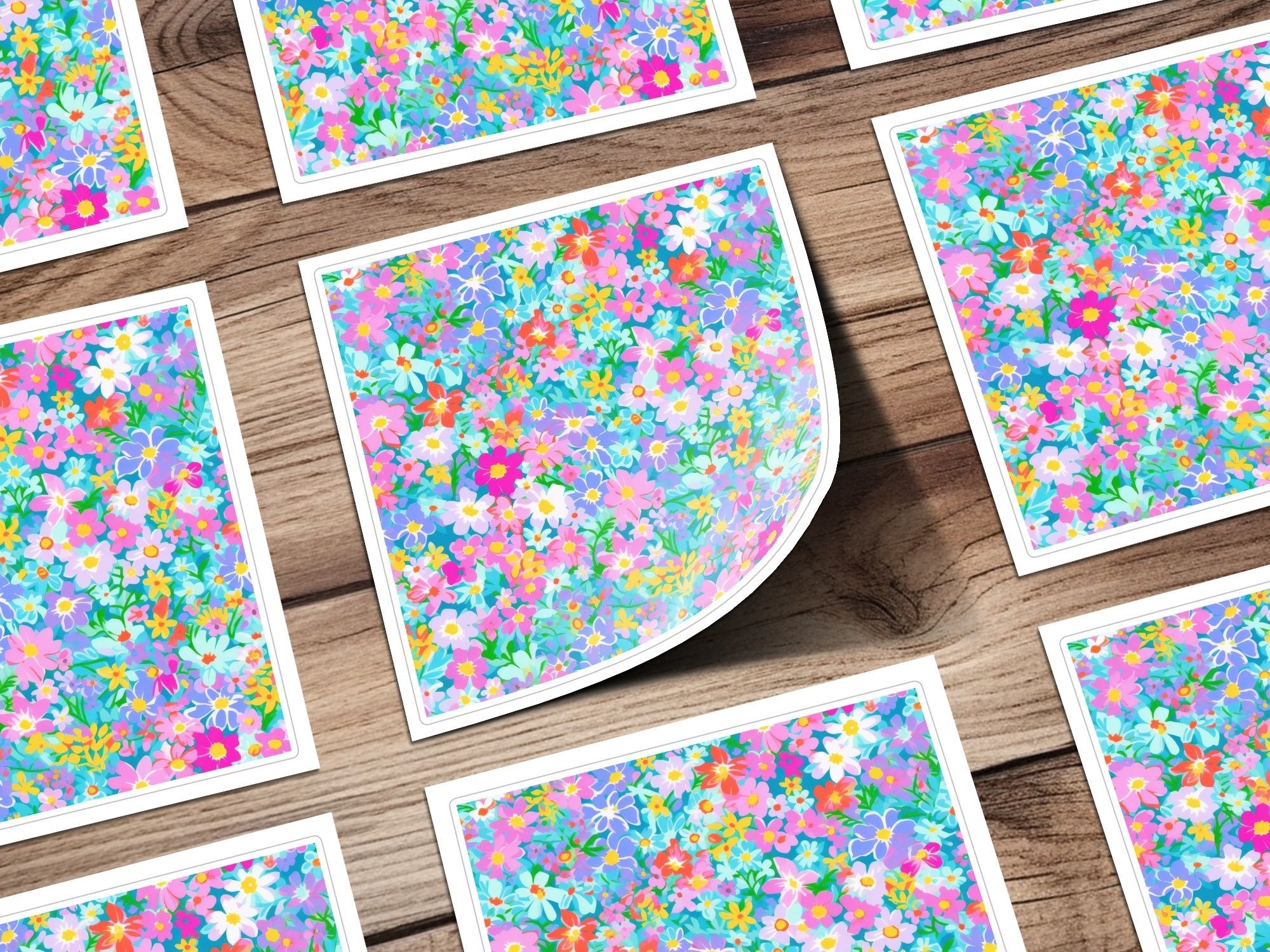 Ditsy Floral Seamless Flower Pattern, Floral Clipart, Botanical Print, Fabric Design, Colorful Flower DesignFloral Digital Paper, Seamless Flower Pattern, Bright Colorful Design, Scrapbook Paper Pack, Fabric Design, Digital Download, Commercial Use - Moore and Mountain