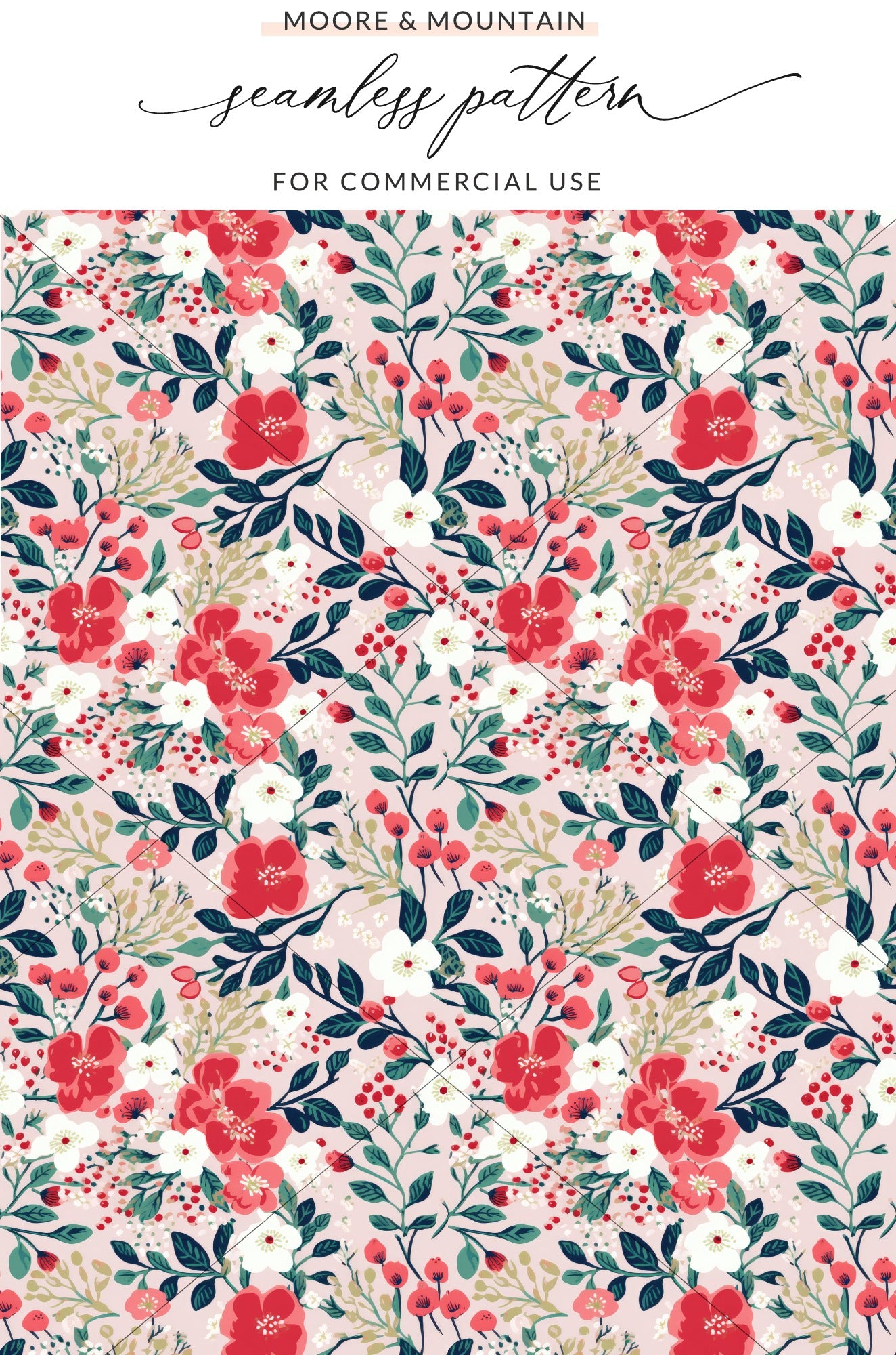 Floral Seamless Pattern for Commercial Use Design