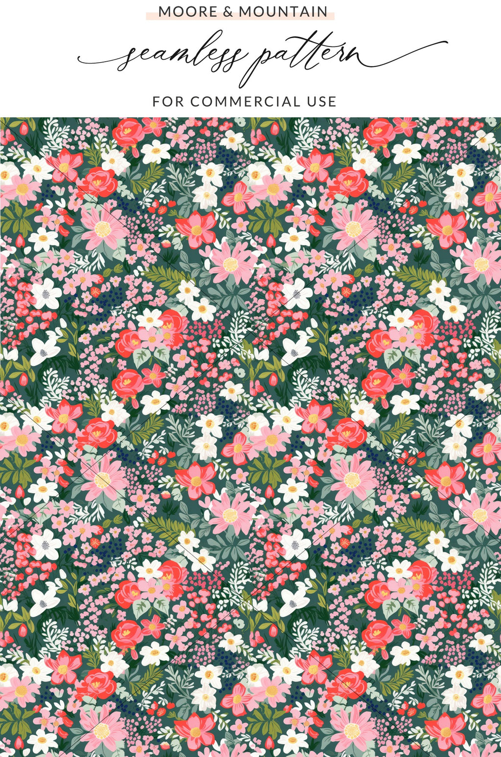 Seamless Floral Pattern for Commercial Use on Shopify