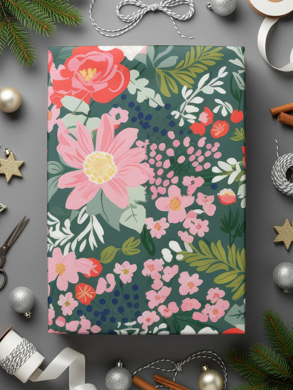 Floral Garden Themed Wrapping Paper for All Occasions