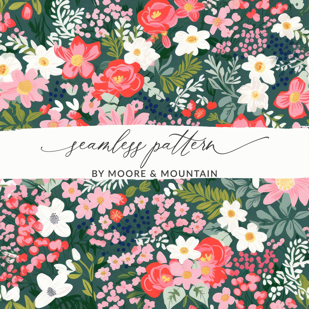 Floral Seamless Pattern by Moore & Mountain Design