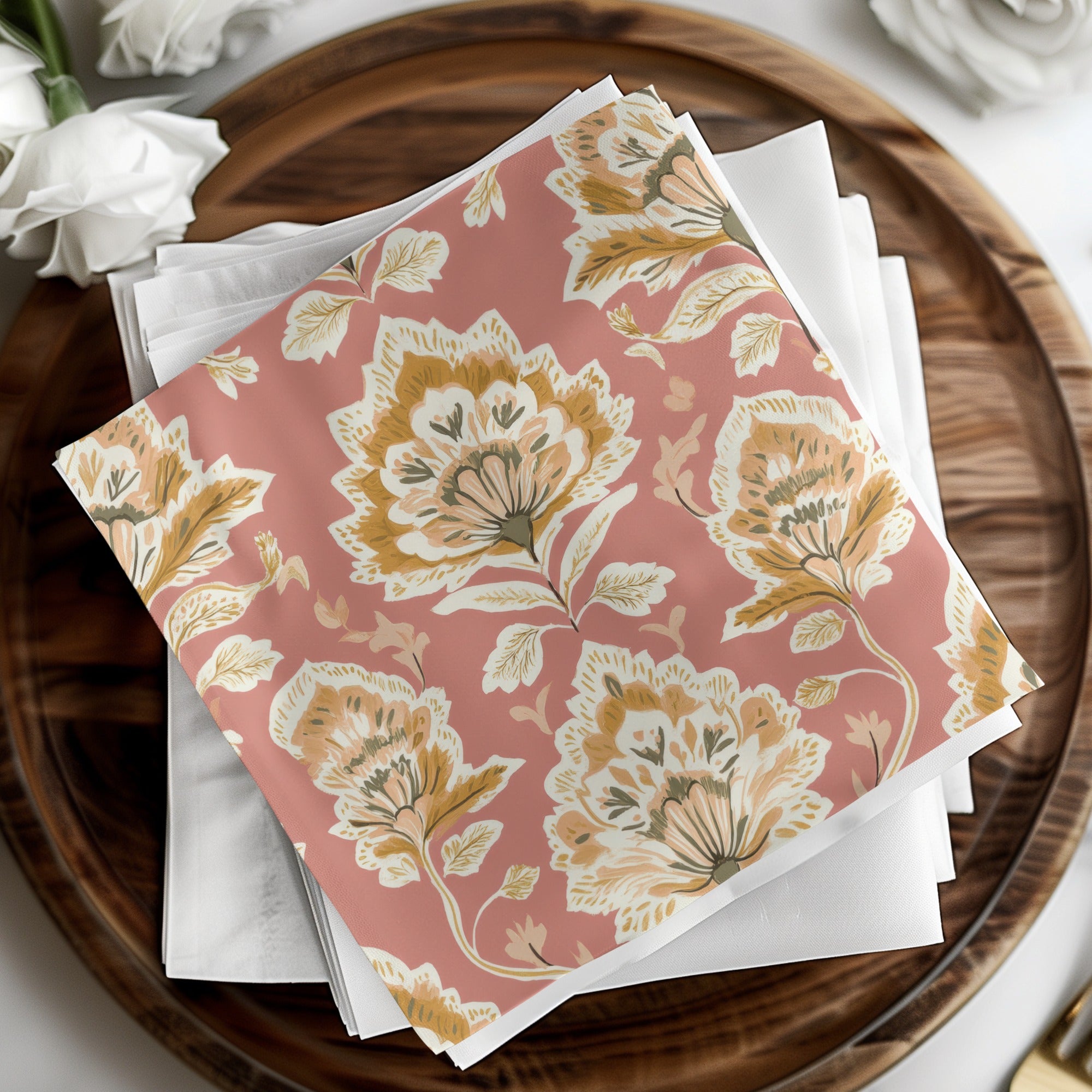 Vintage Inspired Kalamkari Seamless Indian Pattern Design - Moore and Mountain