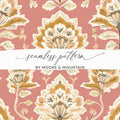 Vintage Inspired Kalamkari Seamless Indian Pattern Design - Moore and Mountain