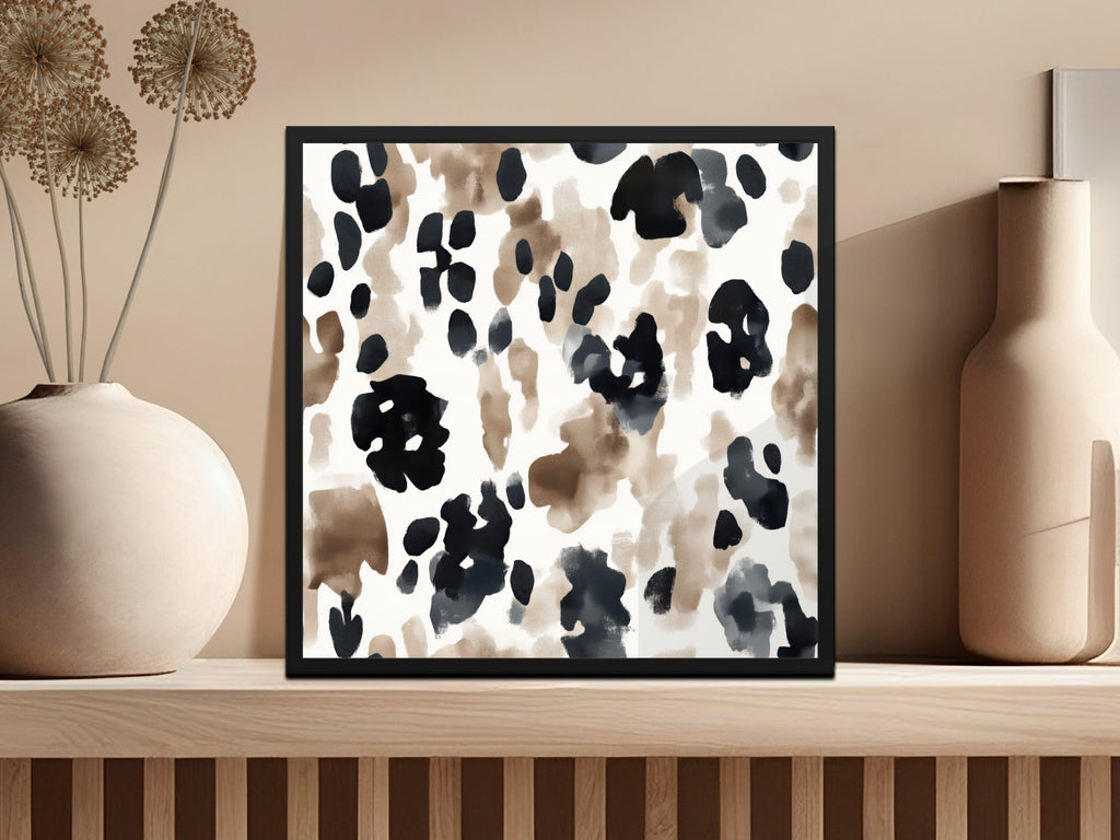 Watercolor Animal Print, Cow Spots Digital Paper, Seamless Pattern, Neutral Aesthetic, Trendy Design, Download Includes 2 JPEG Files - Moore and Mountain