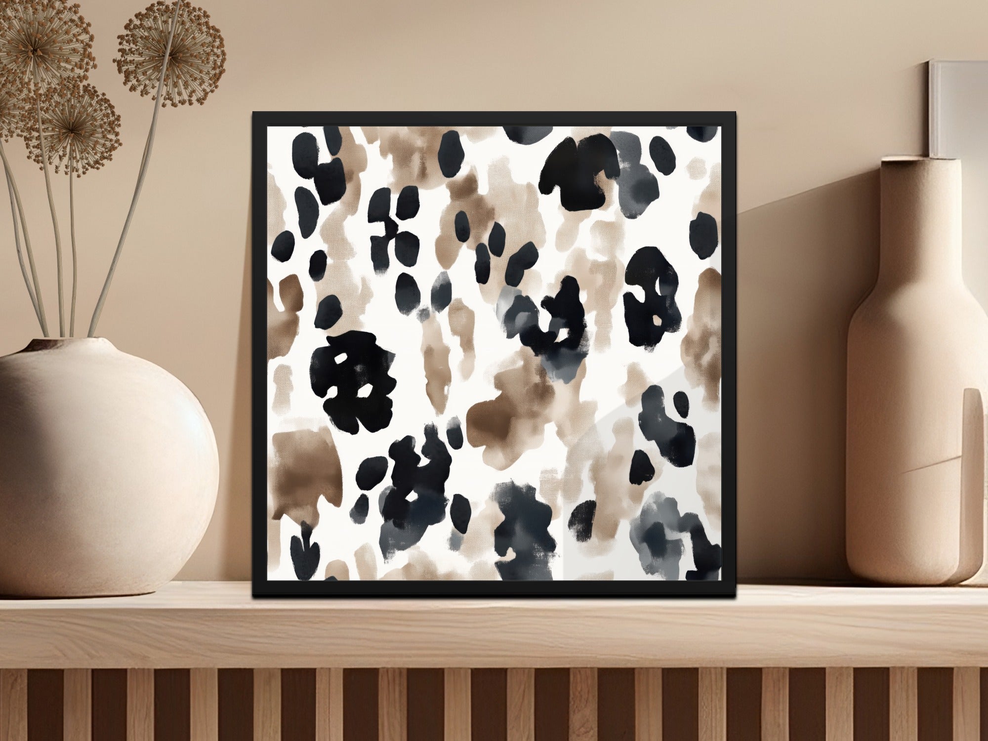 Watercolor Animal Print, Cow Spots Digital Paper, Seamless Pattern, Neutral Aesthetic, Trendy Design, Download Includes 2 JPEG Files - Moore and Mountain