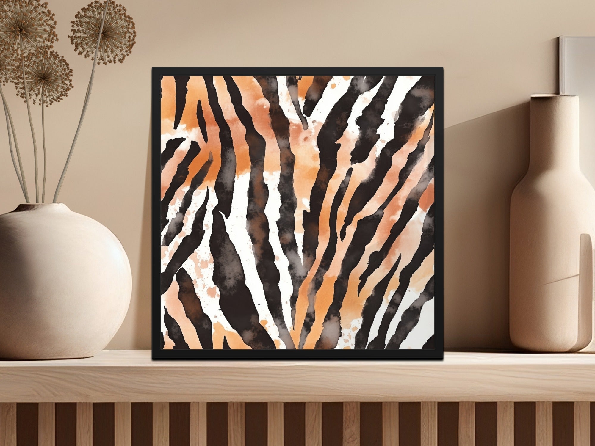 Watercolor Animal Print Digital Paper, Zebra Stripes Seamless Pattern, Animal Skin Texture, Watercolor Art, Digital Download, JPEG - Moore and Mountain